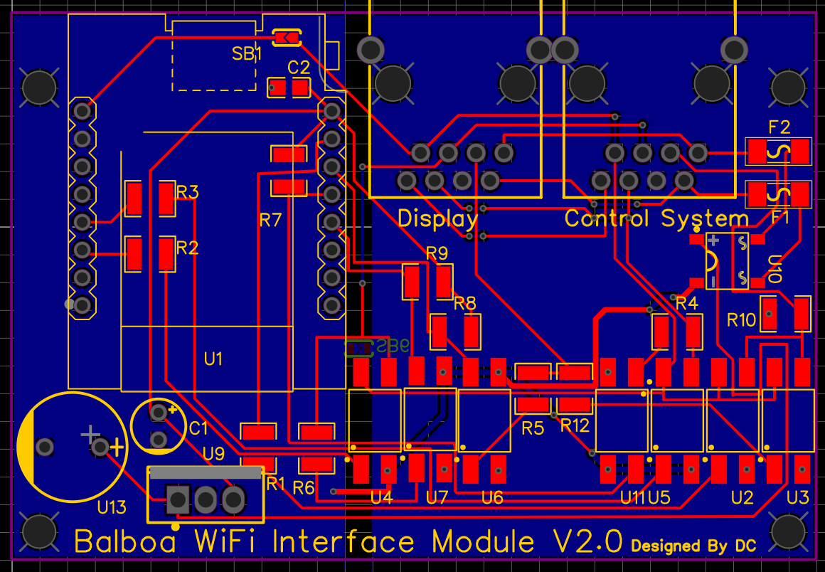 Balboa WiFi Interface Module PCB